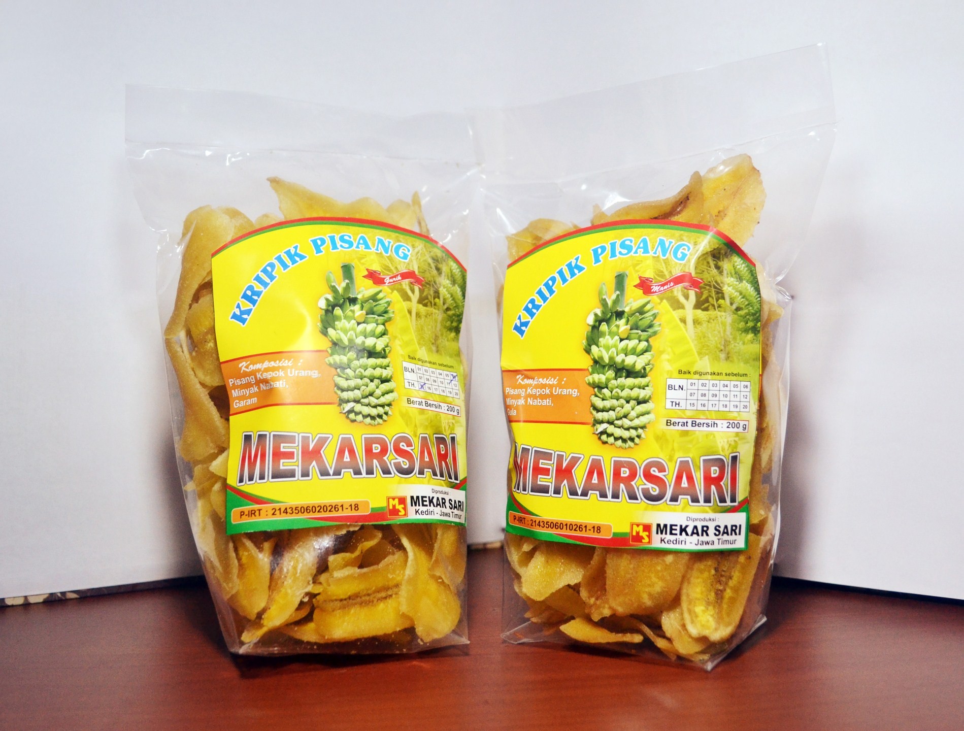 Keripik Pisang Manis (isi 3 bungkus)