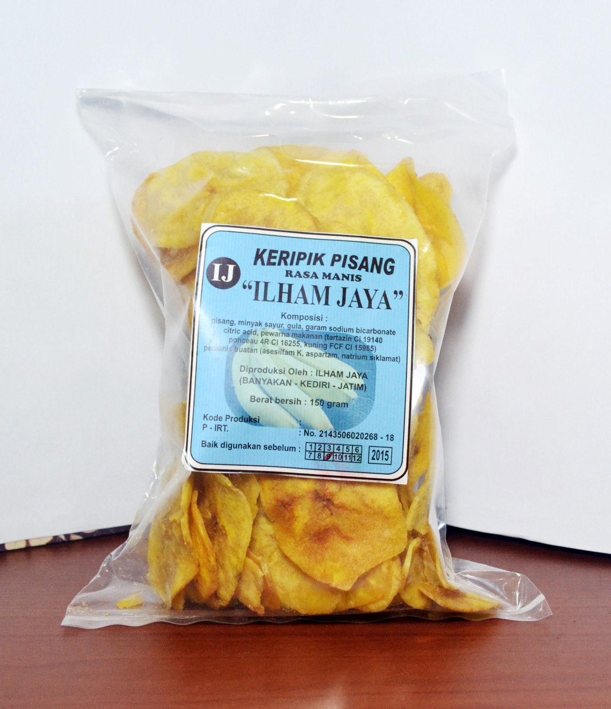 Keripik Pisang Ilham Jaya (isi 3 bungkus)