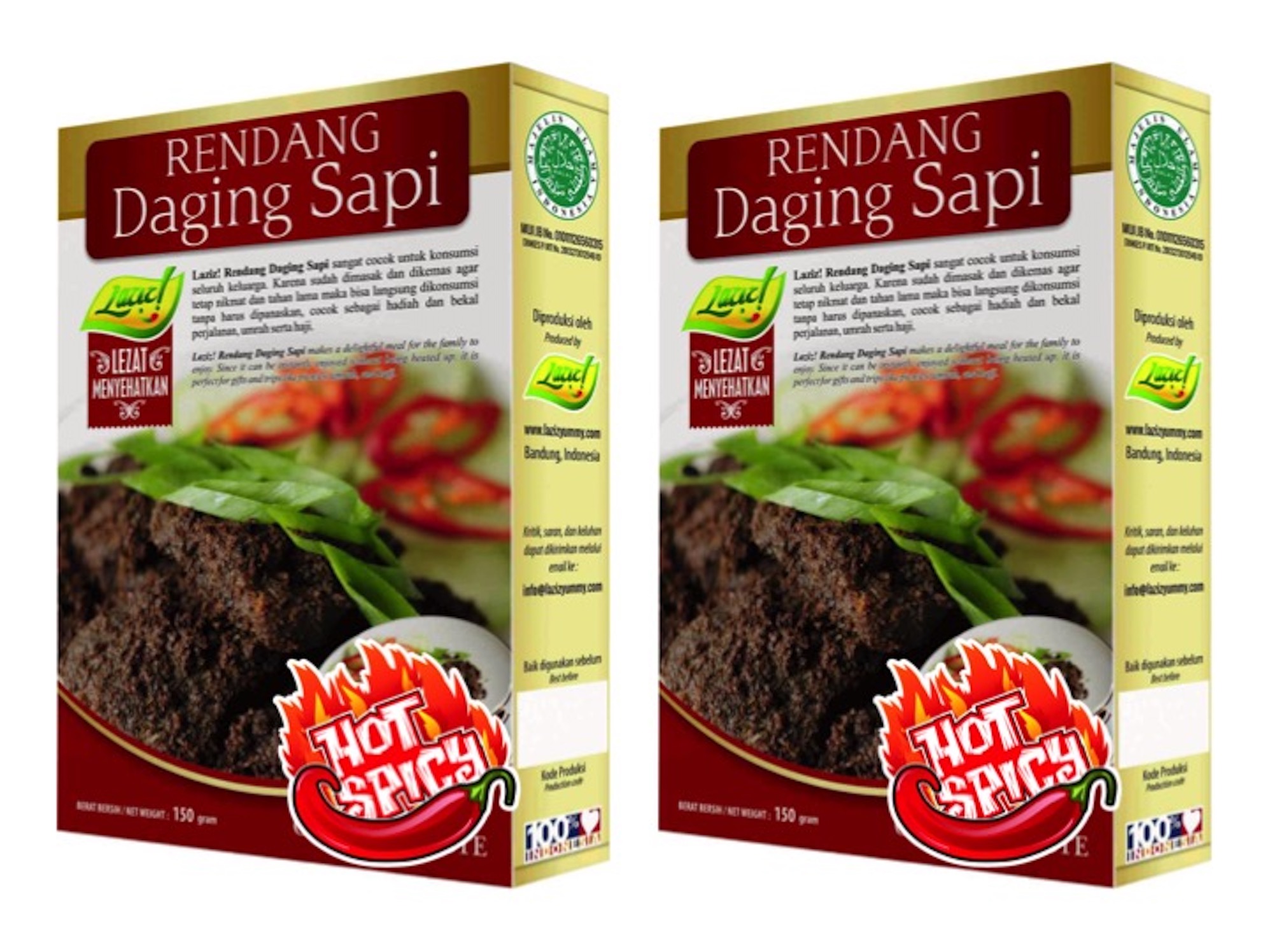 2 RENDANG DAGING SAPI HOT SPICY