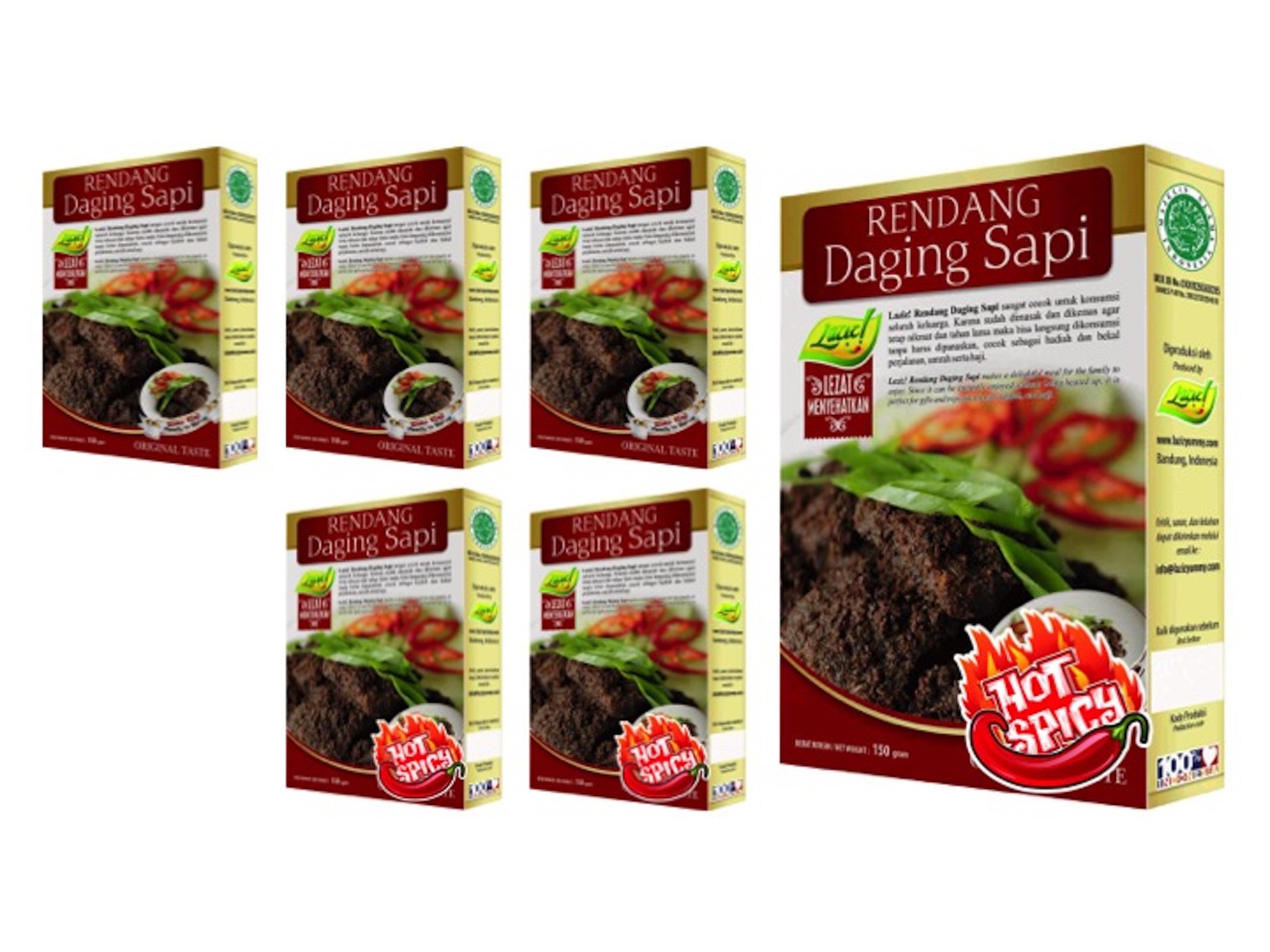 RENDANG DAGING SAPI 3 ORIGINAL TASTE & 3 HOT SPICY