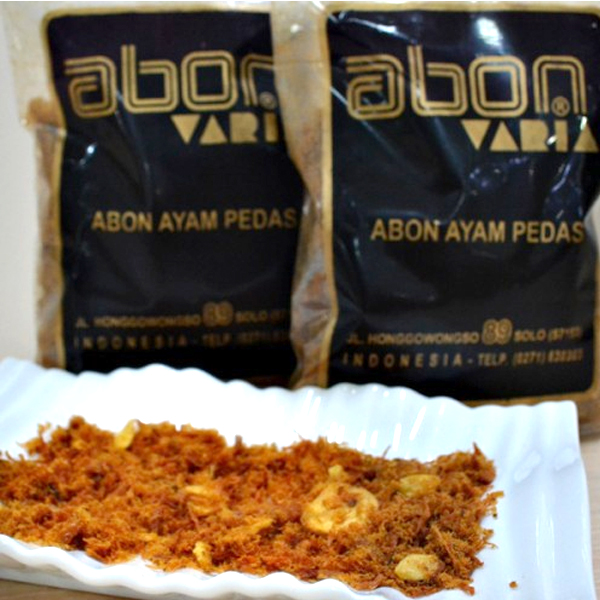 Abon Ayam Pedas Varia (isi 2 bungkus)