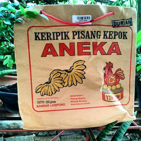 Keripik Bks Pisang Kepok Aneka  Durian(Isi 3 Bks)