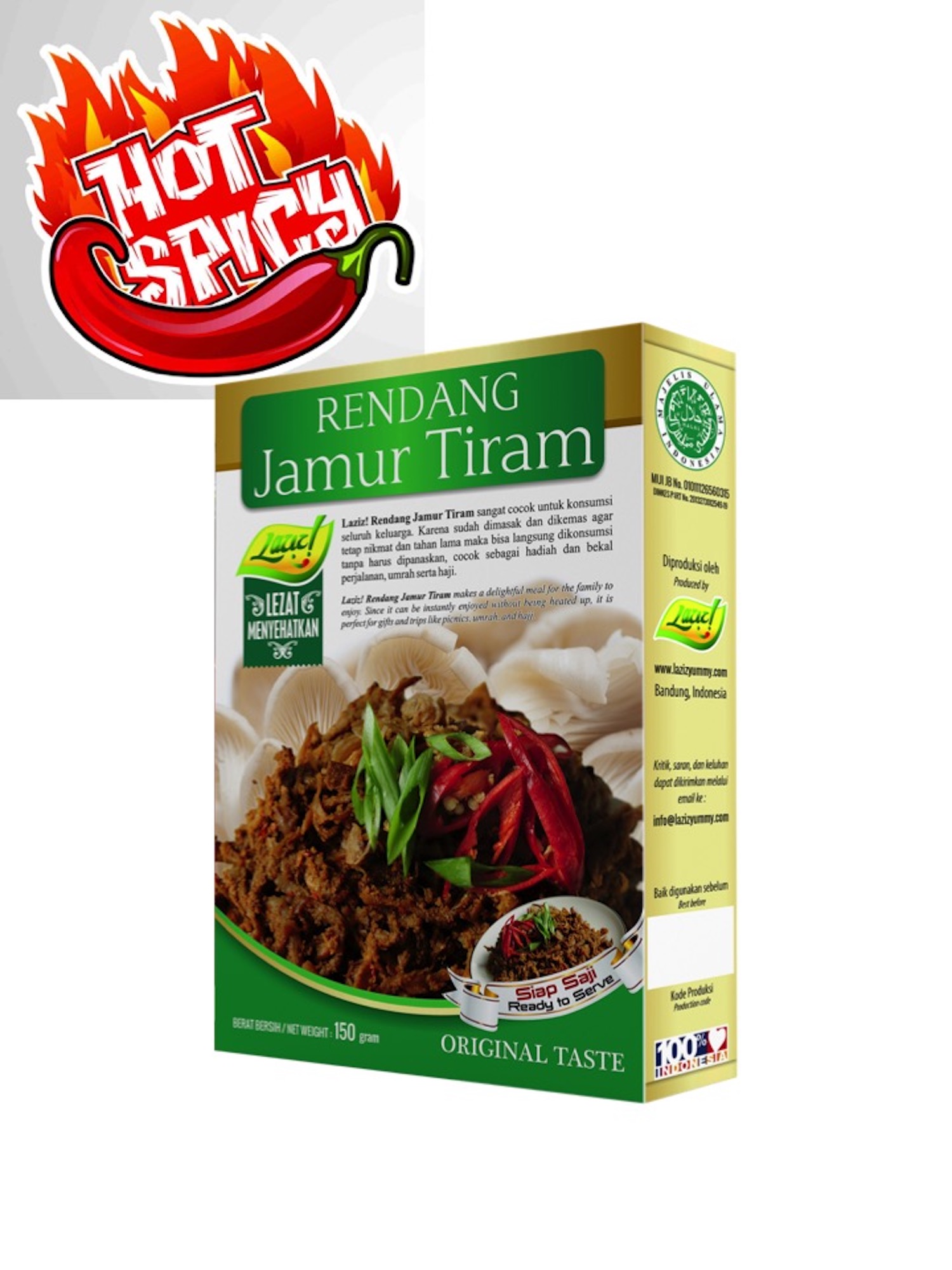 RENDANG JAMUR TIRAM HOT SPICY KAI LAZIZ FOOD