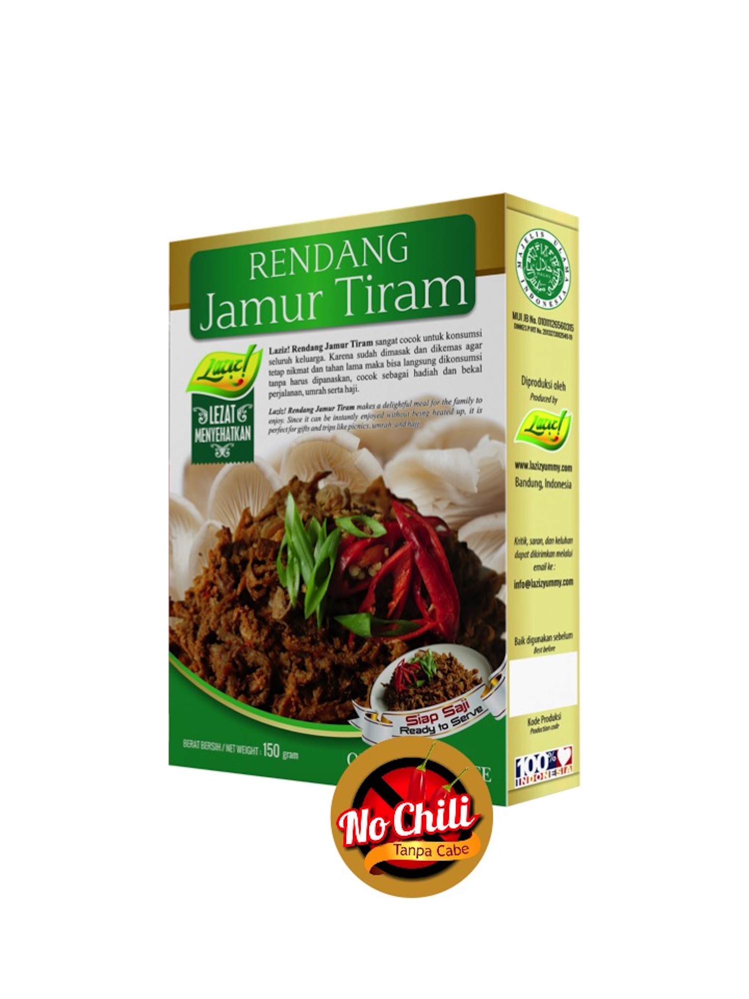 RENDANG JAMUR TIRAM NO CHILI KAI LAZIZ FOOD