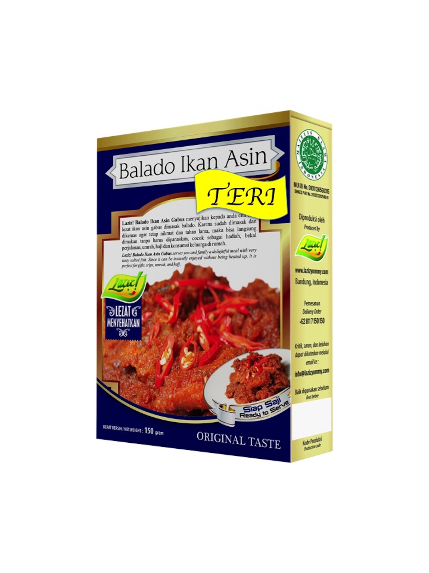 BALADO IKAN ASIN TERI KAI LAZIZ FOOD