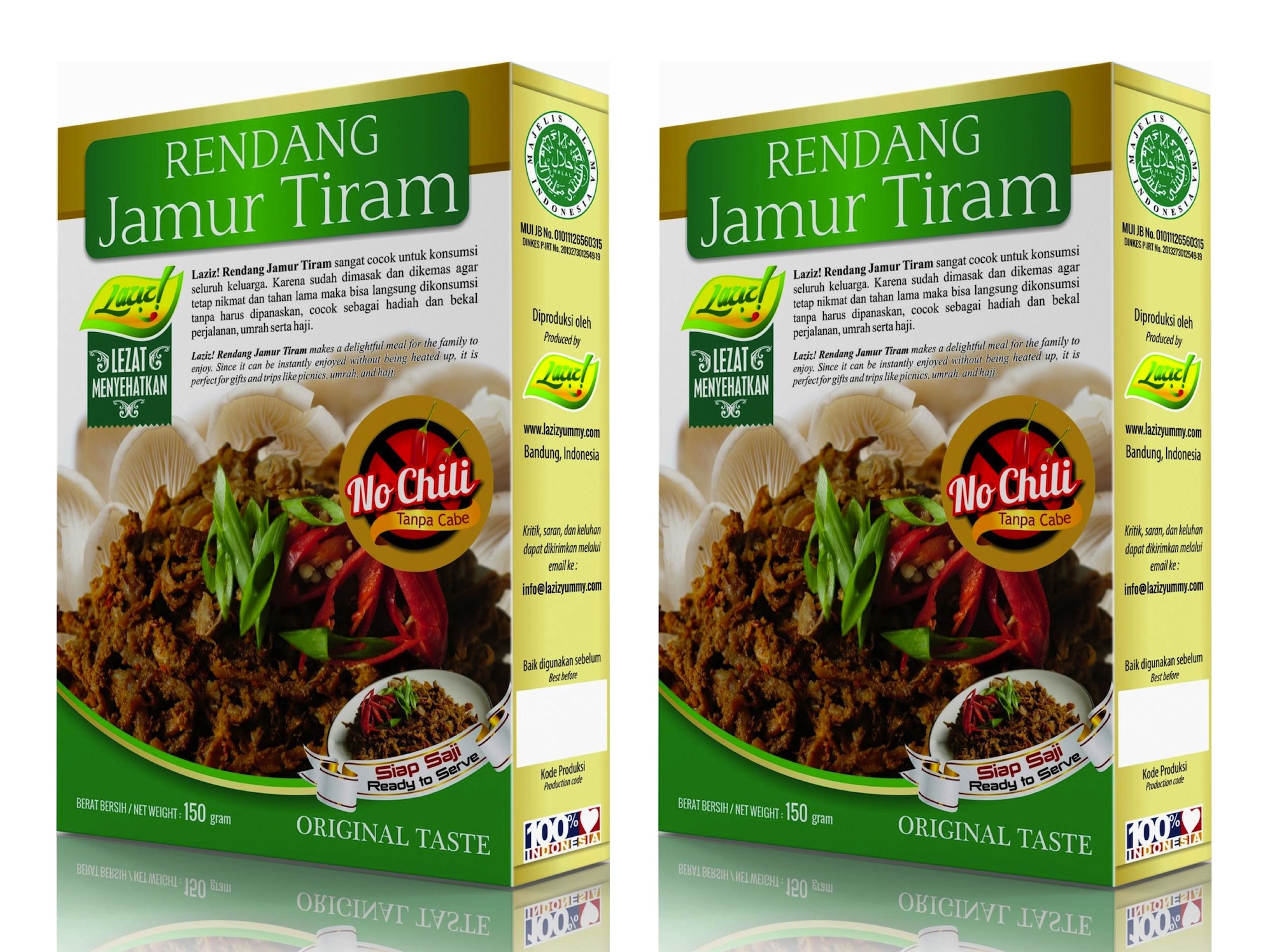 2 Rendang Jamur Tiram NO CHILI