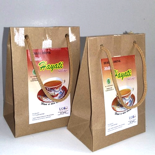 Minuman Instan Jahe Merah Hayati (Isi 2 pcs @5 sachet Paper Bag)