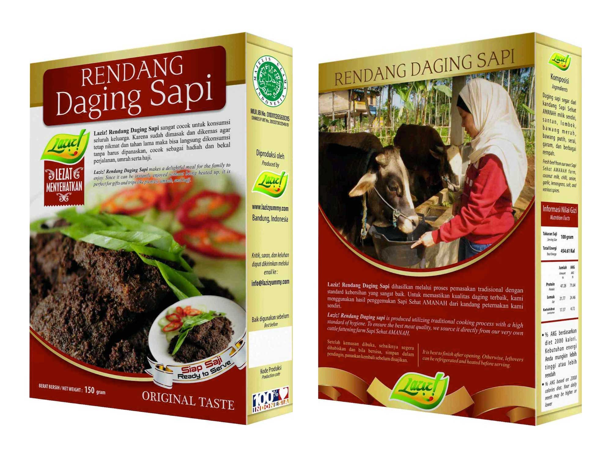 Laziz! Rendang Daging Sapi 150gr