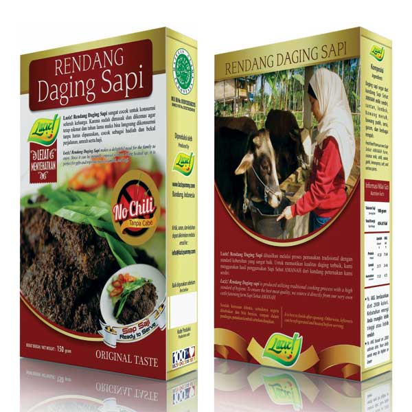 Laziz! Rendang Daging Sapi No Chili 150gr