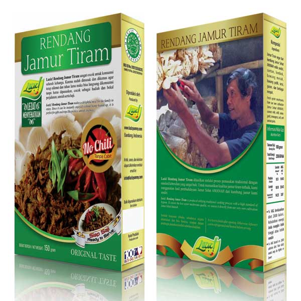 Laziz! Rendang Jamur Tiram No Chili 150gr