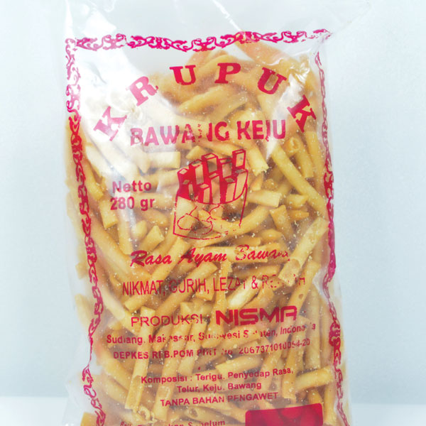 Kerupuk Bawang Keju ( 2 Pack )