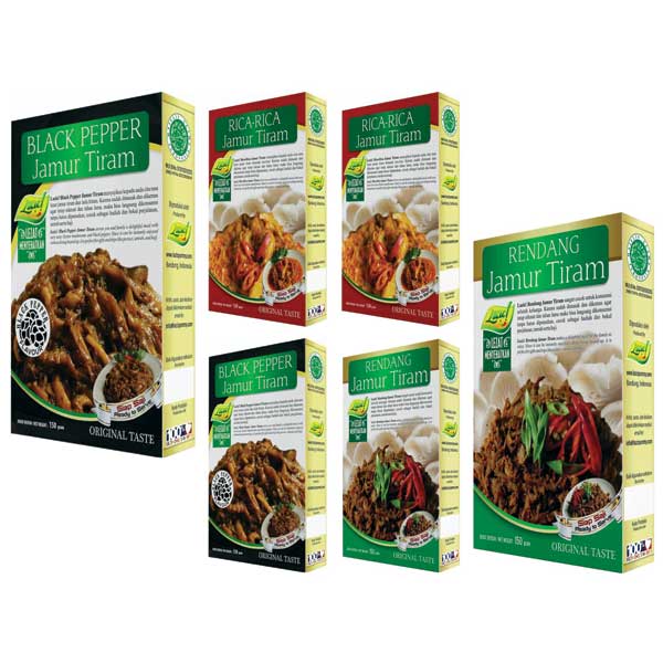 Beli 2 Black Pepper Jamur Tiram & 2 Rica Jamur Tiram & 2 Rendang Jamur Tiram