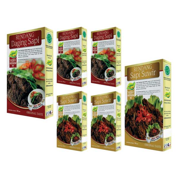 Beli 3 Rendang Daging Sapi & 3 Rendang Sapi Suwir