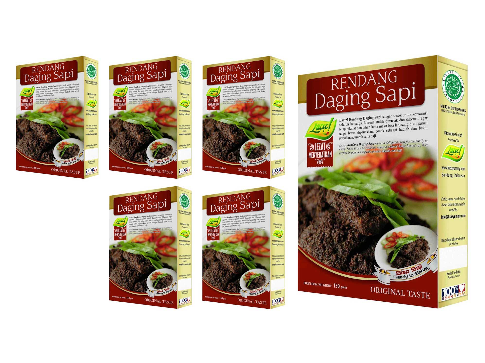 Laziz! Rendang Daging Sapi 900gr