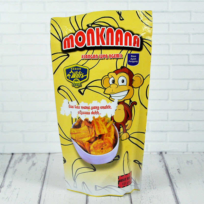 MONKNANA BANANA RASA AYAM PANGGANG (ISI 4 PC@60GR)