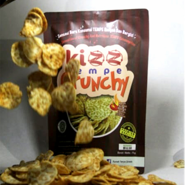 KIZZ TEMPE CRUNCHY AYAM BAWANG ISI 2 PACK @75GR