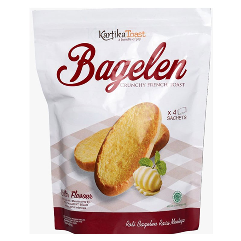 BAGELAN BUTTER KARTIKA TOAST ISI 2 PACK @ 72 GR