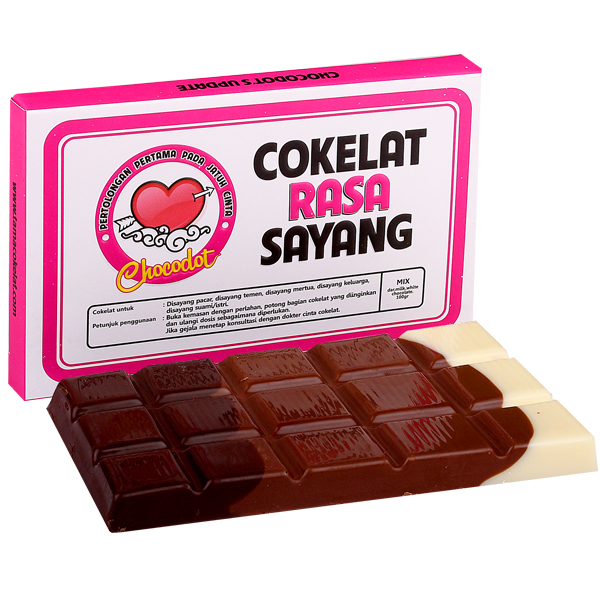 Coklat Chocodot Update Rasa Sayang (Dark, Milk & White Chocolate) / 2 Pcs Edisi Update