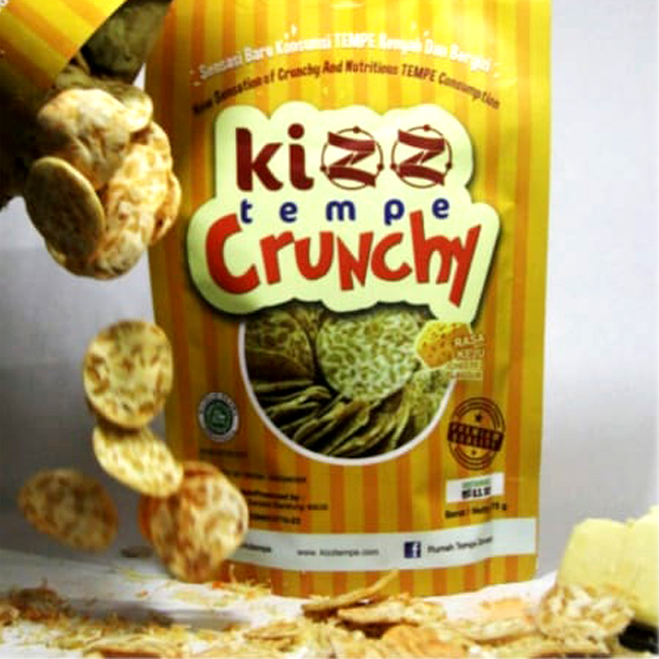 KIZZ TEMPE CRUNCHY KEJU ISI 2 PACK @75GR