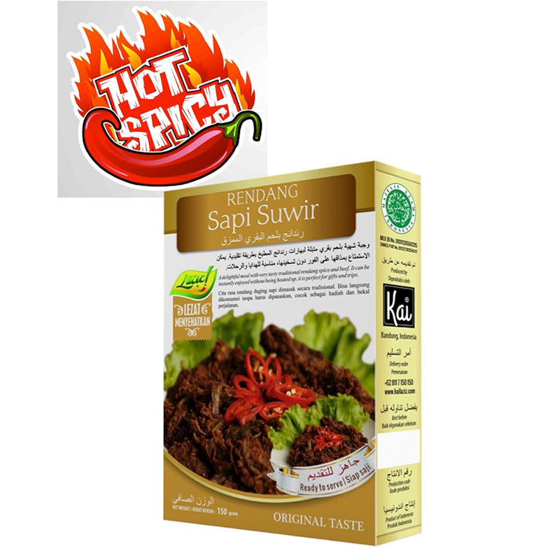 RENDANG SAPI SUWIR HOT SPICY KAI LAZIZ FOOD