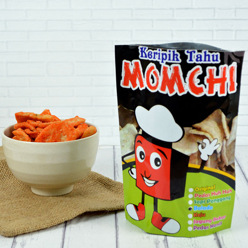 KERIPIK TAHU MOMCHI JAGUNG BAKAR (ISI 2 PACK)