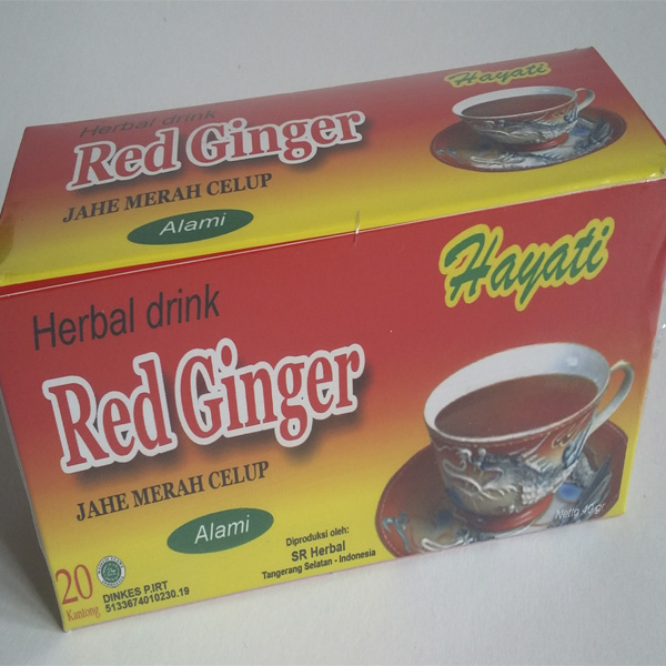 Minuman Instan Jahe Merah Celup Hayati (Isi 5 pcs Box)