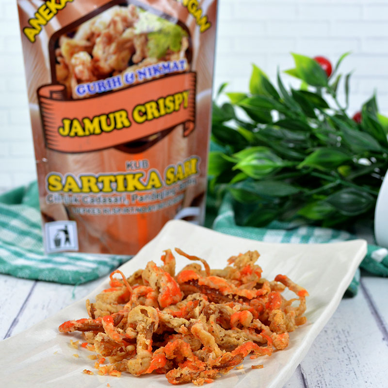 KERIPIK JAMUR CRISPY ISI 2 PACK @55GR