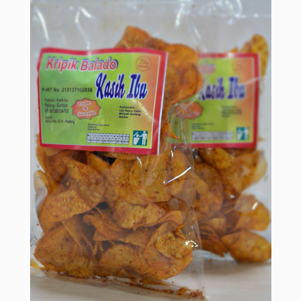 Kripik Singkong Balado Bulat Kasih Ibu (Isi 4 pcs)