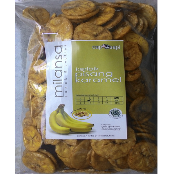 Keripik Pisang Karamel Milansa (Isi 2 pcs)