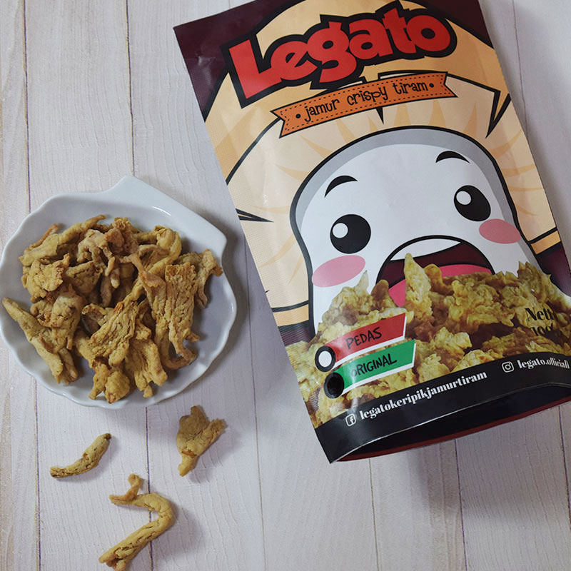 Legato Keripik Jamur Tiram Original ( 2 Pcs )