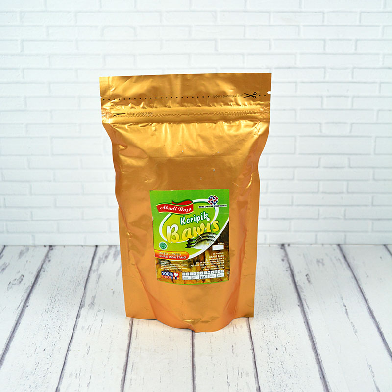 KERIPIK IKAN BAWIS ORIGINAL (ISI 2 PACK @90GR)