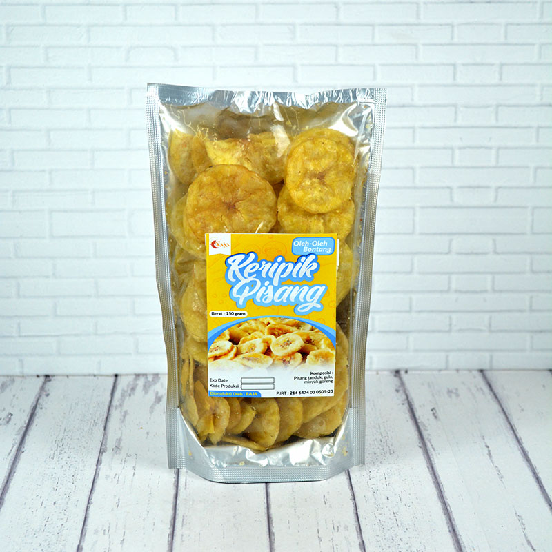 KERIPIK PISANG RAJA (ISI 2 PACK @150GR)