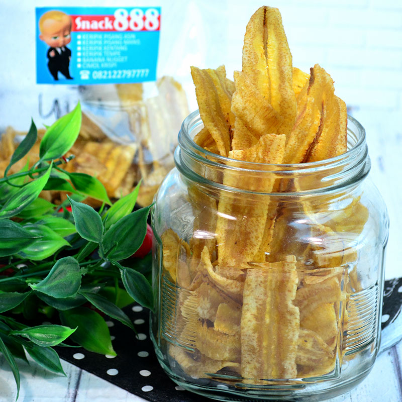 KERIPIK PISANG ASIN ISI 2 PACK @150GR