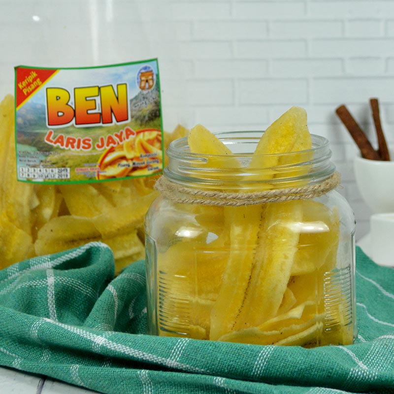 KERIPIK PISANG BENLARIS JAYA (ISI 2 PACK @200GR)