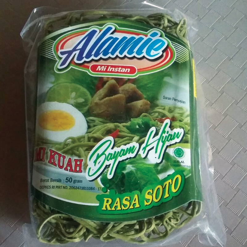 MIE INSTANT KUAH SOTO BAYAM HIJAU 10 Pack