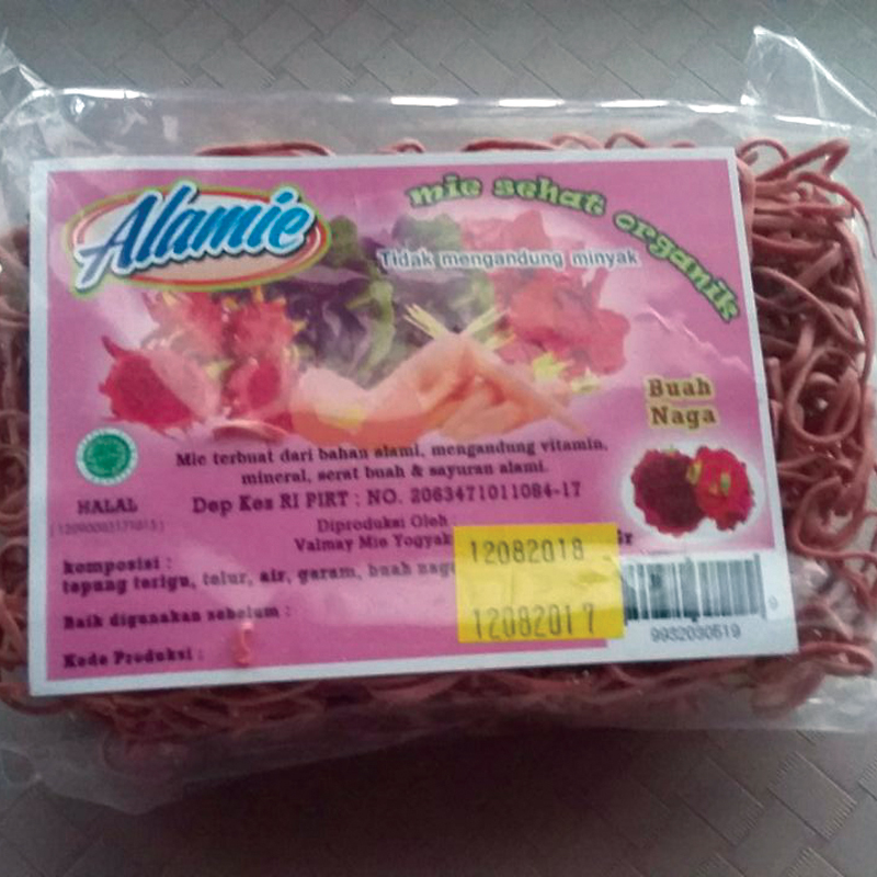 MIE NON BUMBU BUAH NAGA ( @100 Gram  10 Pack )