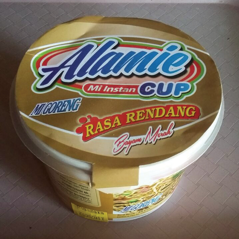 MIE INSTAN CUP GORENG RENDANG BAYAM MERAH 5 Pack