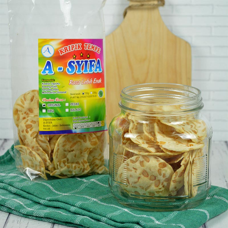 KERIPIK TEMPE ORIGINAL (ISI 3 PACK @150GR)