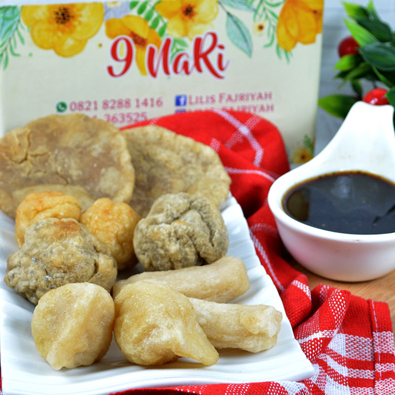 PEMPEK 9 NARI PAKET KECIL CAMPUR ISI 30