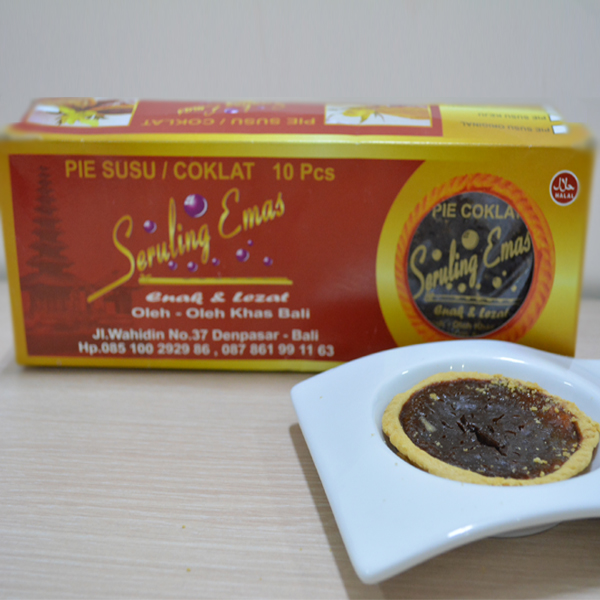 Pie Susu Seruling Emas Coklat (Isi 10pcs) 