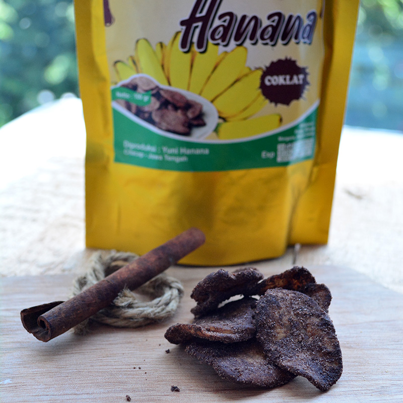 KERIPIK PISANG HANANA COKLAT ISI 2 PACK @100GR