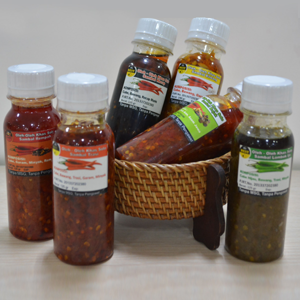 Sambal Joy  (Isi 6 botol : Sambal Bawang, Sambal Terasi, Sambal Bajak, Sambal Rempah, Sambal Lombok Ijo, Sambal Kecap)