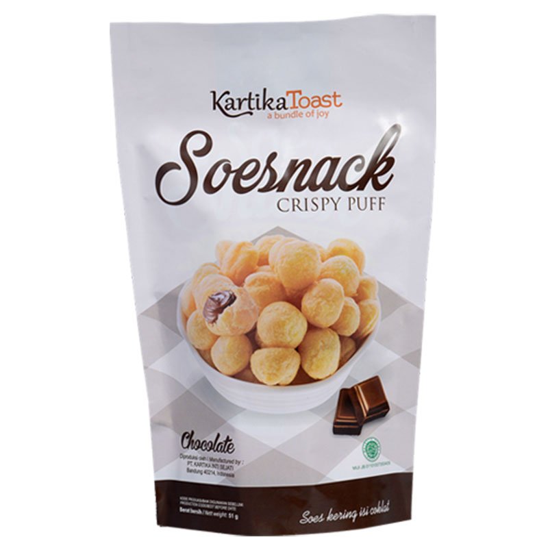 SOESNACK CHOCOLATE KARTIKA TOAST ISI 3 PACK @ 51GR