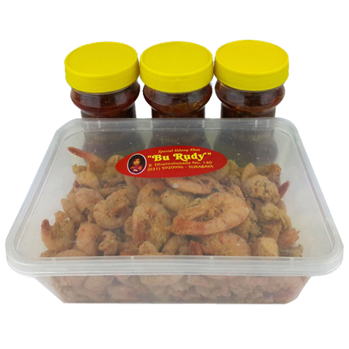 3 Sambal Bawang & 1 Paket Udang Crispy