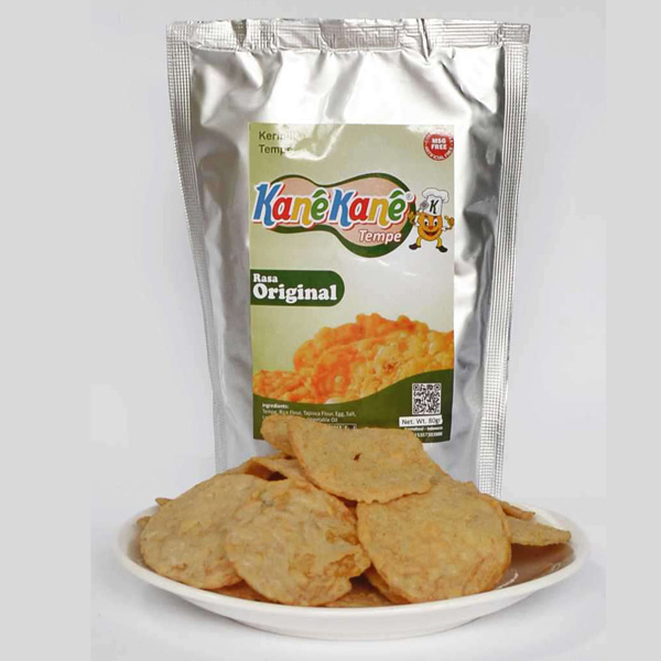 Keripik Tempe Original Kane-Kane (isi 3 bungkus)