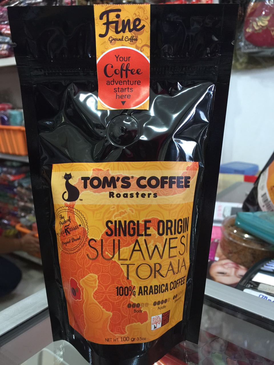 Tom's Coffee Single Origin 100Gr