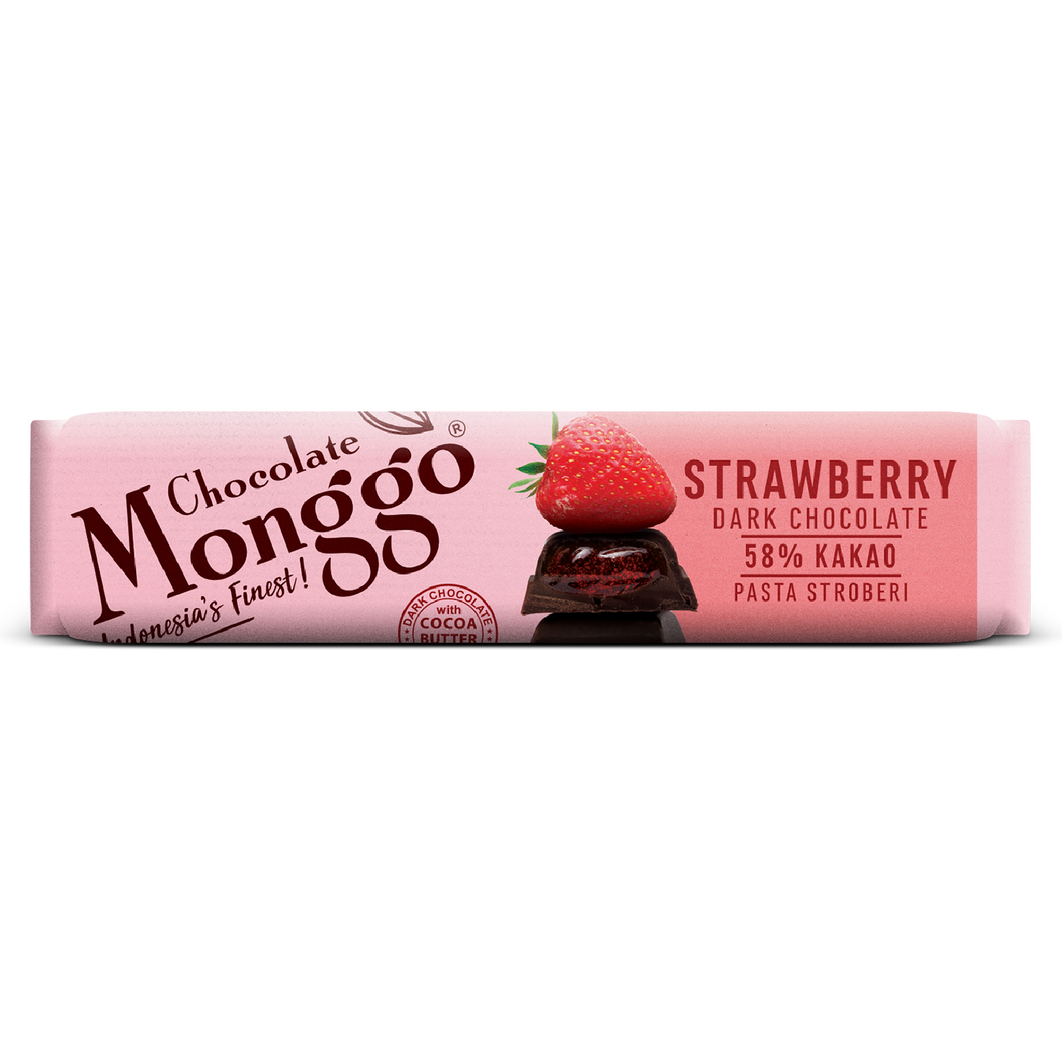 CHOCOLATE BAR WITH STRAWBERRY