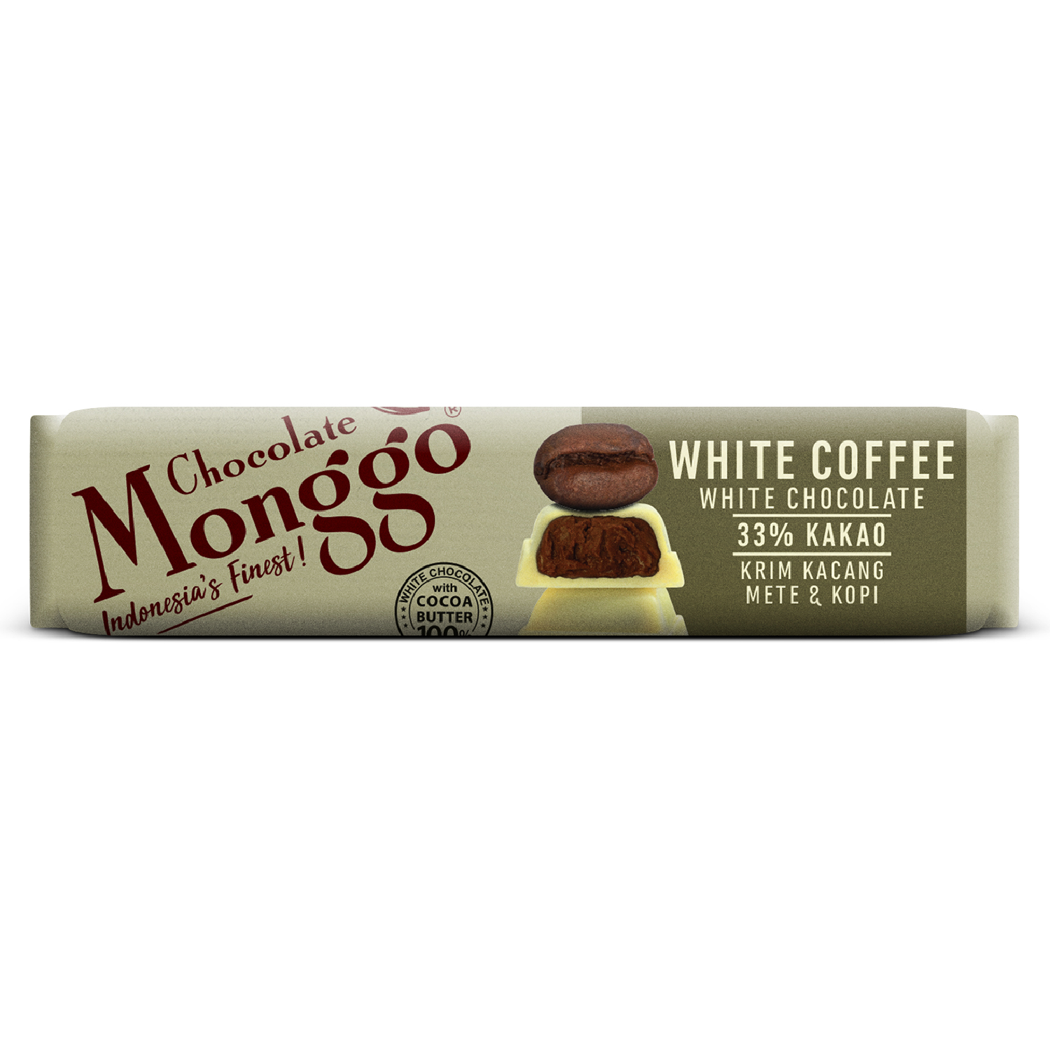 WHITE CHOCOLATE BAR WITH COFFEE