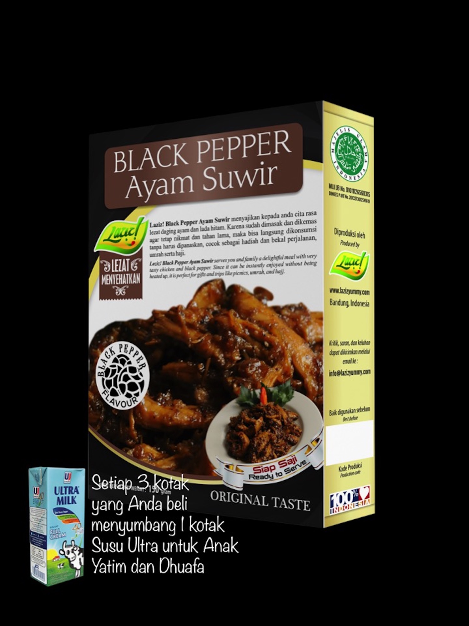 BLACK PEPPER AYAM SUWIR KAI FOOD 150GR