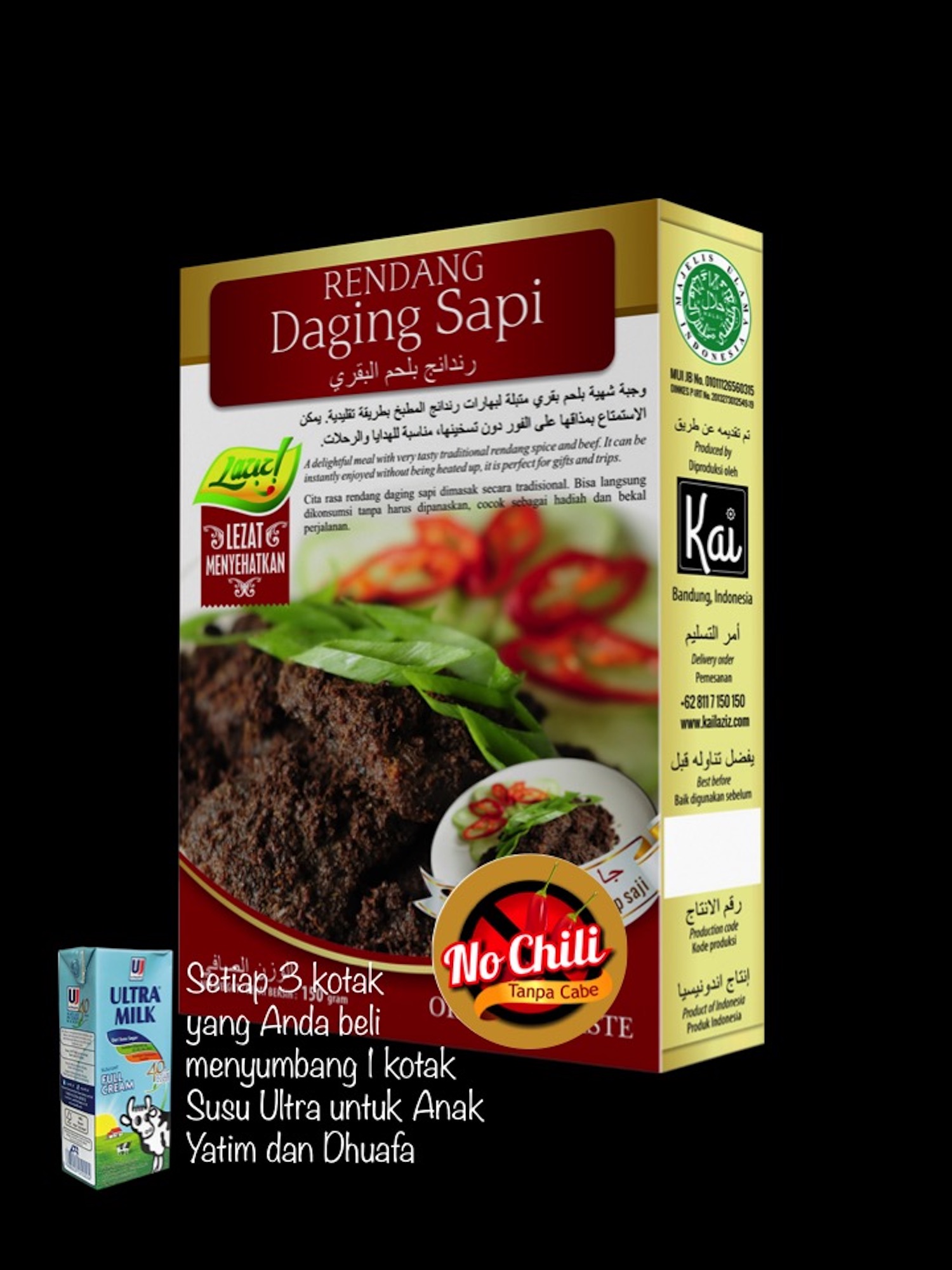 RENDANG DAGING SAPI NO CHILI KAI FOOD 150GR